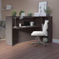 Bush Furniture 72W Privacy Desk with Shelves Storm Gray - SCD572SGK