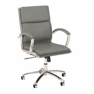 Bush Furniture Mid Back Leather Executive Office Chair - MDSCH1702LGL-Z