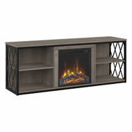 Kathy Ireland Home by Bush Furniture City Park 60W Electric Fireplace TV Stand for 70 Inch TV - CPK007DG
