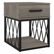 Kathy Ireland Home by Bush Furniture City Park Industrial End Table with Drawer - CPT118DG-03