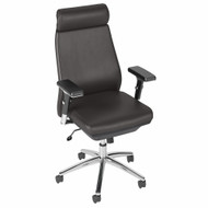 Bush Furniture High Back Leather Executive Office Chair Brown - CH1601DBL-03