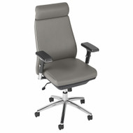 Bush Furniture High Back Leather Executive Office Chair Light Gray - CH1601LGL-03
