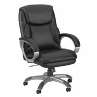 Bush Furniture High Back Leather Executive Office Chair Black - CH3001BLL-03