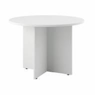 Bush Business Furniture Round Conference Table 42" White - 99TB42RWH