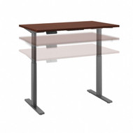 Move 40 Series by Bush Business Furniture 48W x 24D Height Adjustable Standing Desk Hansen Cherry - M4S4824HCBK