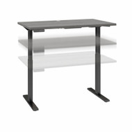 Move 40 Series by Bush Business Furniture 48W x 24D Height Adjustable Standing Desk Platinum Gray - M4S4824PGBK