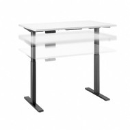 Move 40 Series by Bush Business Furniture 48W x 24D Electric Height Adjustable Standing Desk White - M4S4824WHBK