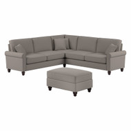 Bush Furniture 99W L Shaped Sectional Couch with Ottoman - HDN003BGH