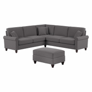 Bush Furniture 99W L Shaped Sectional Couch with Ottoman - HDN003FGH