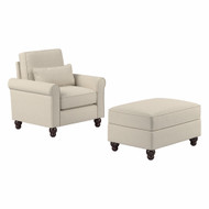 Bush Furniture Accent Chair with Ottoman Set - HDN010CRH
