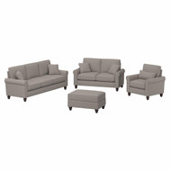 Bush Furniture 85W Sofa with Loveseat, Accent Chair, and Ottoman - HDN020BGH