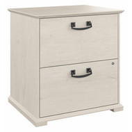 Bush Furniture Homestead 2 Drawer Accent Cabinet Linen White - HOF129LW-Z