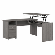 Bush Furniture Cabot Collection 60W L Shaped Computer Desk with Drawers Modern Gray - CAB043MG