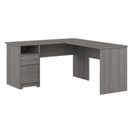Bush Furniture Cabot Collection 60W L Shaped Computer Desk with Drawers Modern Gray - CAB044MG
