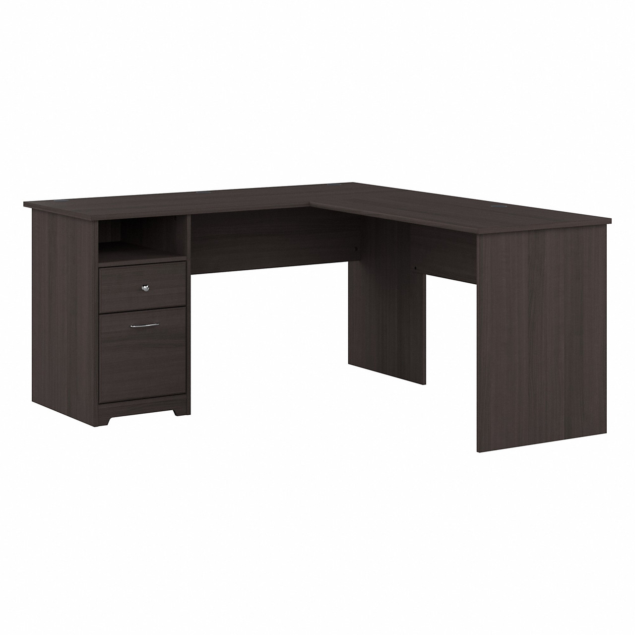 Bush Furniture Cabot Collection 60W L Shaped Computer Desk With Hutch