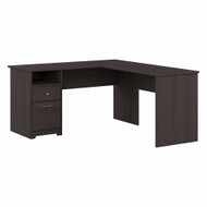Bush Furniture Cabot Collection 60W L Shaped Computer Desk with Drawers Heather Gray - CAB044HRG