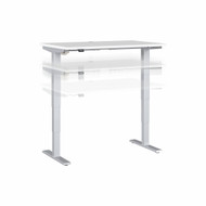 Bush Furniture 48W x 30D Electric Height Adjustable Standing Desk White / Silver - M4S4830WHSK