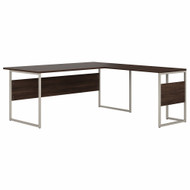Bush Business Furniture Hybrid 72W x 36D L Shaped Table Desk In Black Walnut - HYB025BW