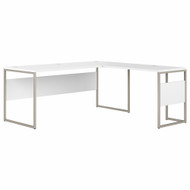 Bush Business Furniture Hybrid 72W x 30D L Shaped Table Desk In White - HYB026WH