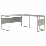 Bush Business Furniture Hybrid 60W x 30D L Shaped Table Desk In Platinum Gray - HYB027PG