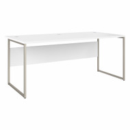 Bush Furniture Hybrid 72W x 36D Computer Table In White - HYD172WH
