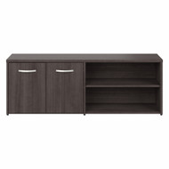 Bush Business Furniture Hybrid Low Storage Cabinet with Doors and Shelves In Storm Gray - HYS160SG-Z
