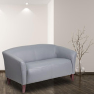Flash Furniture Imperial Series Gray LeatherSoft Love Seat - 111-2-GY-GG