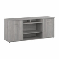 Bush Business Furniture 72W Office Storage Cabinet with Doors and Shelves Platinum Gray - SCS172PGK