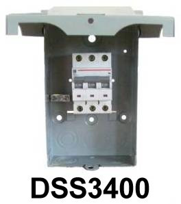 Switches and Disconnects DSS3460 60A 480VAC 3 POLE Molded Circuit Breaker with LED