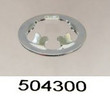 1G4U, 8mm Shaft Push Nut 80504300 OD: 16mm, Thickness: 0.43mm Spring Steel Zinc Trivalent Clear RoHS GM 11610764 [100 PK]