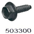 1CA6, 4.2x16 80503300 TP60 Steel Screw Hex Flange Black Compatible w/ GM 11589011 [100PK]