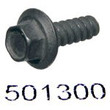 1CA2, 4.0x12 501300 Small Hex5.5 Head Thread Forming Screw TP30 Black Ford W707658 [100PK]