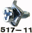 TSA M4-0.7 x 11, 571640, 517-11, Type 3 Steel Zn Plated Termilock Screw Asly [100PK]