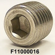 1/4"-18 Hex Socket Pipe Plug 316L Stainless Steel PED Certified Made in USA Male NPT [10pk]