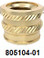 805104-01 Brass Threaded Insert Eisen 1/4-20 x 0.3