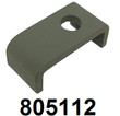 805112 U-Bracket Spring Rod Retainer Steel 1.5x0.75x0.40 INCH HOLE 5/16 M8 GREY HOLDS 2 SPRING RODS 5/16" OR M8 SECURELY