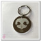 Stainless steel circular dog nose print keychain