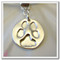 Detail of our Sterling Silver Pet pawprint charm