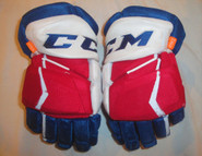  CCM HGJS Jetspeed Hockey Gloves 14" NHL Pro Stock NYR Used (4)