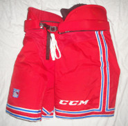  CCM HP45 Custom Pro Stock Hockey Pants Large New York Rangers NHL Used (2)