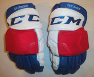 CCM JetSpeed Pro Stock Hockey Gloves 14" GETTINGER WolfPack AHL Used (2)