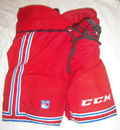 CCM HP45 Custom Pro Stock Hockey Pants Large New York Rangers NHL Used #55