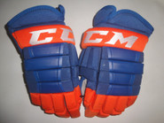 CCM HG97XP Pro Stock Hockey Gloves 14" Islanders AHL NHL #13 used