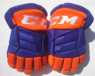 CCM HGJS JetSpeed Pro Stock Hockey Gloves 14" Islanders NHL AHL #6 used