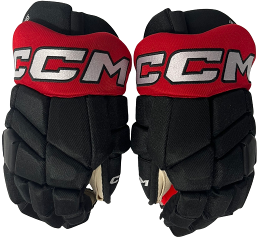 Brand New Grey CCM HG97 – ASU Hockey NCAA D1 Hockey Gloves