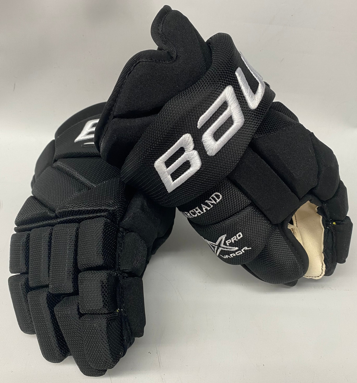Bauer Vapor 1X Pro Stock Custom Hockey Gloves 14" Bruins Marchand NHL -  DK's Hockey Shop