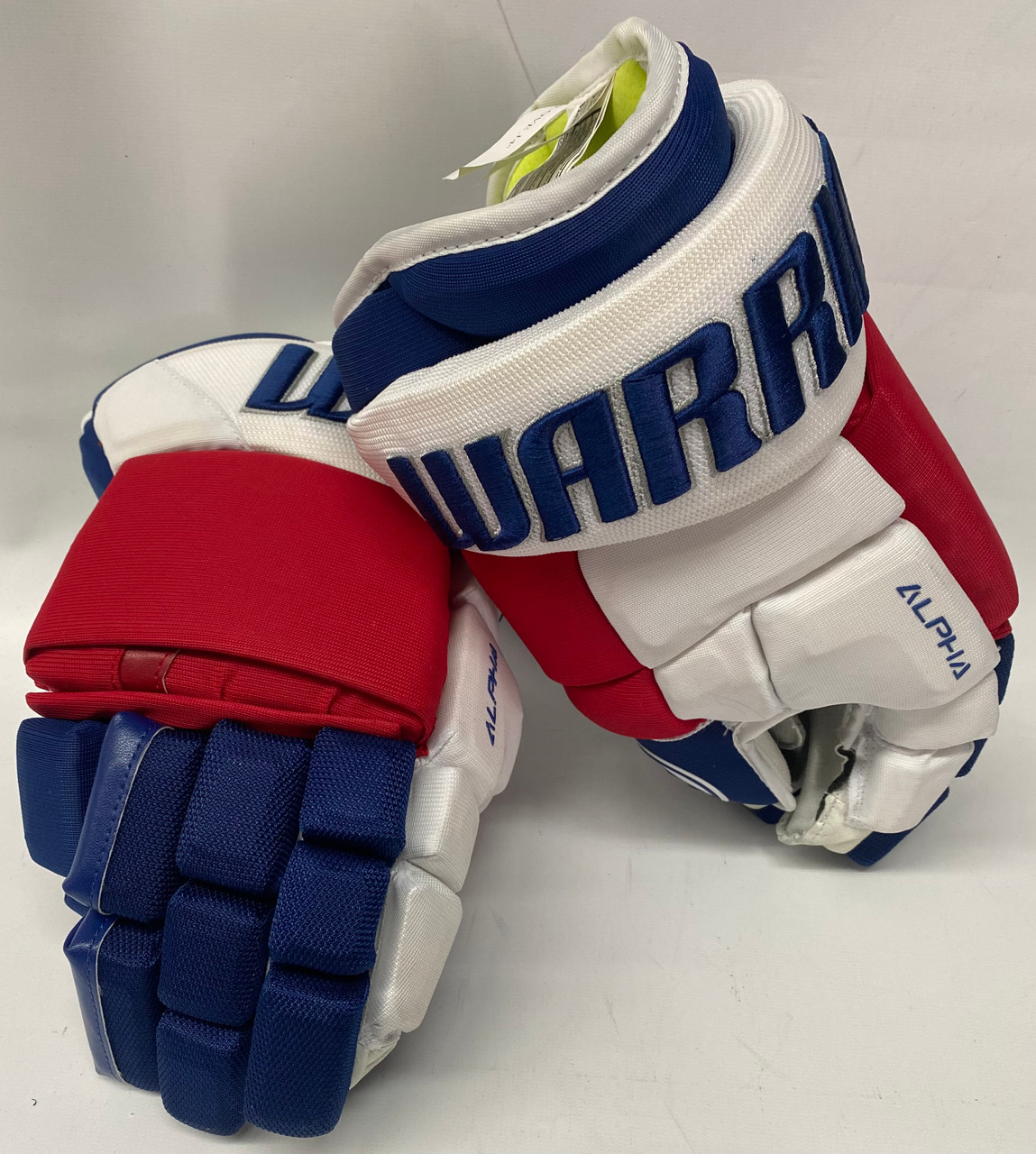 Warrior Alpha DX Pro Stock Custom Hockey Gloves 14" NYR NHL New - DK's  Hockey Shop