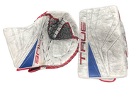 True L12.2 Custom Pro Goalie Glove and Blocker Set Pro Stock AHL Used GARAND (2) 