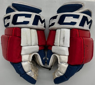 CCM HG97 Pro Stock Custom Hockey Gloves 14" Wolfpack Used 