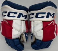 CCM JetSpeed Pro Stock Hockey Gloves 14" NHL/ AHL Used LOHIN